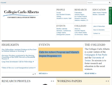Tablet Screenshot of carloalberto.org